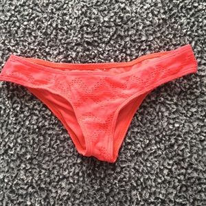 Pink/ coral foxy bikini bottoms